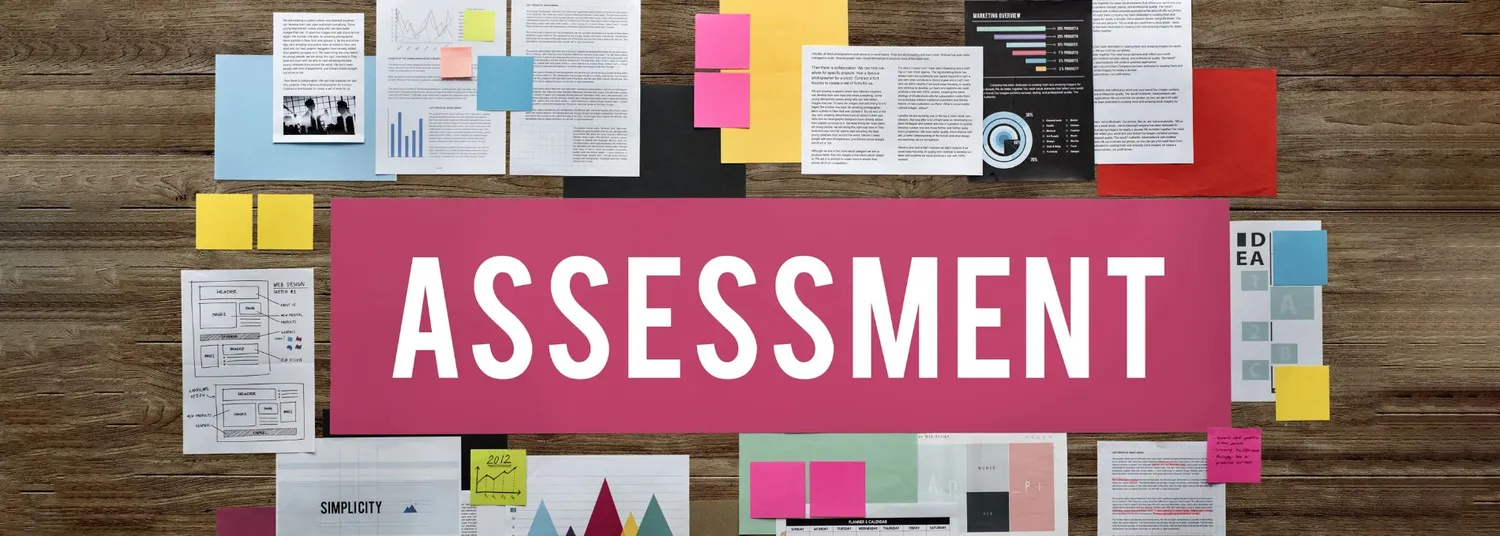 Background illustration for proctored assessments section