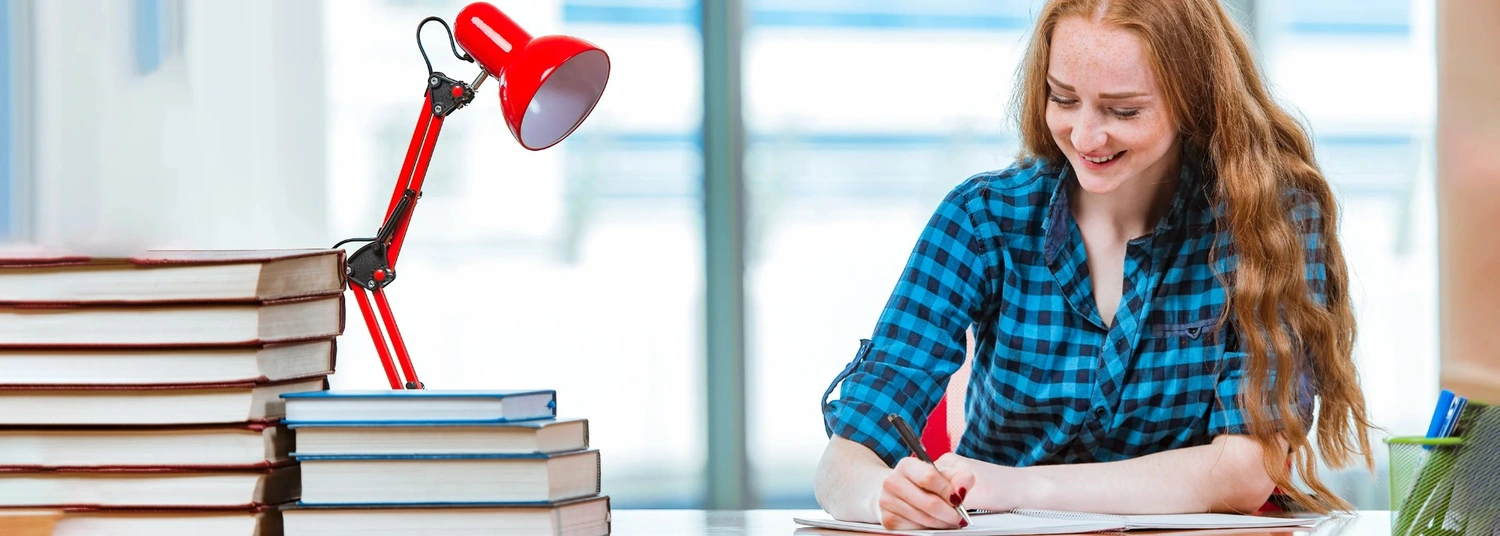 Background illustration for scholarship exam platform section